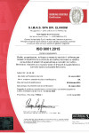 ISO 9001-2015 certification by Bureau Veritas - Italian